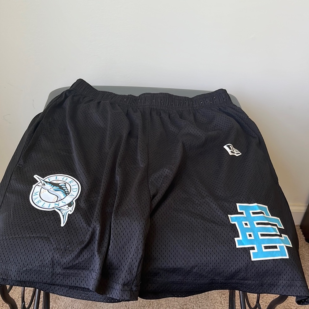 Eric Emanuel Florida Marlins Shorts, size Large